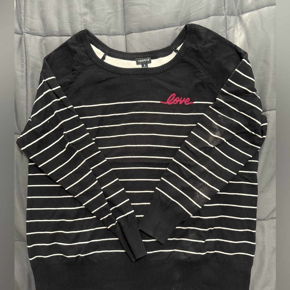 Torrid Wide crew neck sweater